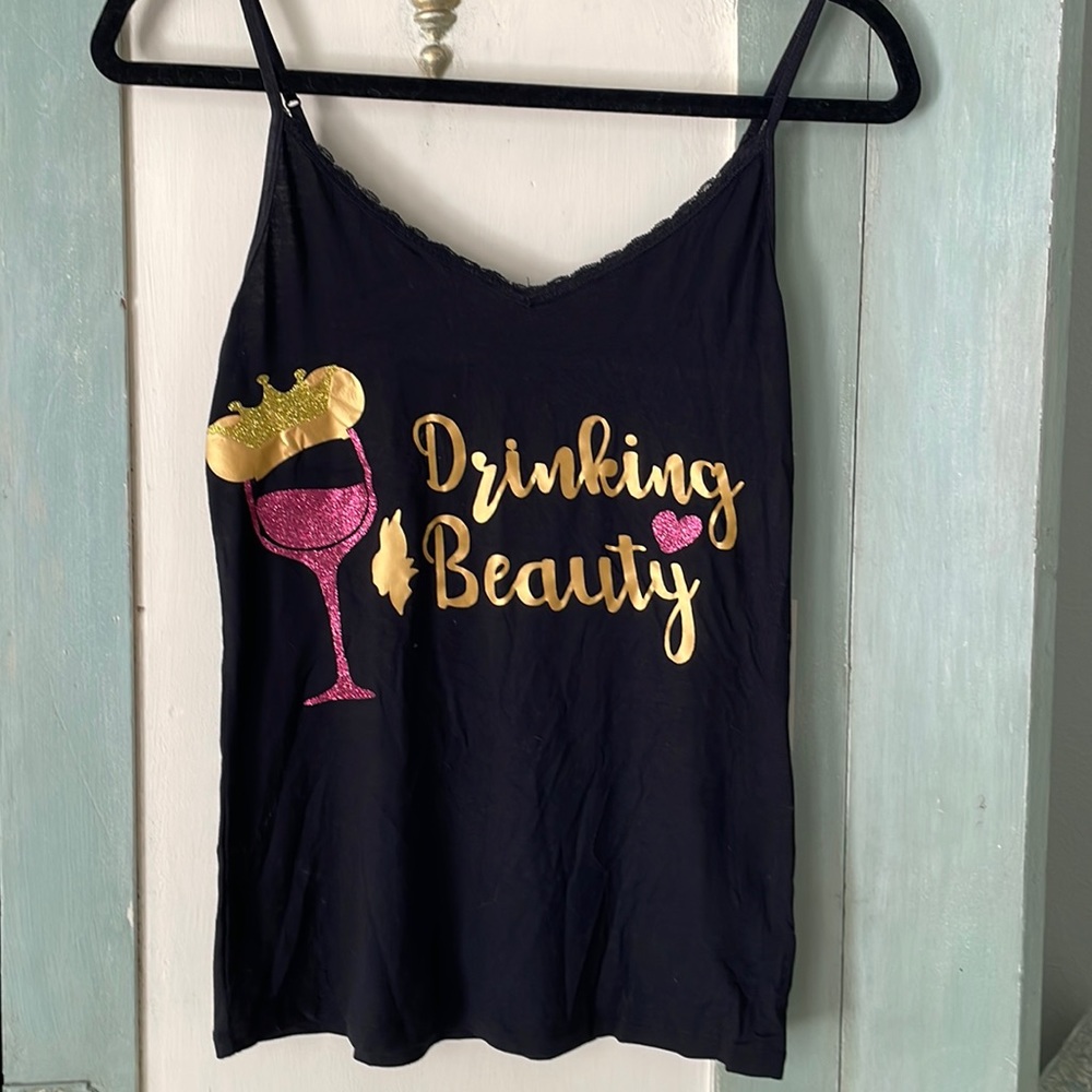 Custom Disney food and wine cami - never worn! Size M